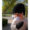 image:imageFunky Junque Newborn Baby Knit Beanie amp Fleece Mittens Set  Warm Winter EssentialsBlack
