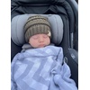 image:imageFunky Junque Newborn Baby Knit Beanie amp Fleece Mittens Set  Warm Winter EssentialsHeather Grey