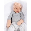 image:imageFunky Junque Newborn Baby Knit Beanie amp Fleece Mittens Set  Warm Winter EssentialsIndi Pink