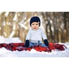 image:imageFunky Junque Newborn Baby Knit Beanie amp Fleece Mittens Set  Warm Winter EssentialsNavy