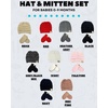 image:imageFunky Junque Newborn Baby Knit Beanie amp Fleece Mittens Set  Warm Winter EssentialsRed