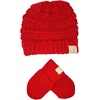 image:imageFunky Junque Newborn Baby Knit Beanie amp Fleece Mittens Set  Warm Winter EssentialsRed