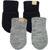 image:imageFunky Junque Newborn Baby Winter Mittens  Fleece Lined NoThumb Infant Mittens for Babies 09 Months Baby Essentials2 Pack  Black  Heather Grey