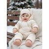 image:imageFunky Junque Newborn Baby Winter Mittens  Fleece Lined NoThumb Infant Mittens for Babies 09 Months Baby EssentialsIndi Pink