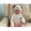 image:imageFunky Junque Newborn Baby Winter Mittens  Fleece Lined NoThumb Infant Mittens for Babies 09 Months Baby EssentialsIvory