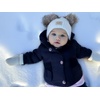 image:imageFunky Junque Newborn Baby Winter Mittens  Fleece Lined NoThumb Infant Mittens for Babies 09 Months Baby EssentialsIvory