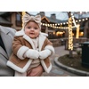 image:imageFunky Junque Newborn Baby Winter Mittens  Fleece Lined NoThumb Infant Mittens for Babies 09 Months Baby EssentialsIvory