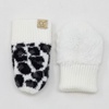 image:imageFunky Junque Newborn Baby Winter Mittens  Fleece Lined NoThumb Infant Mittens for Babies 09 Months Baby EssentialsLeopard  Ivory