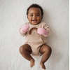 image:imageFunky Junque Newborn Baby Winter Mittens  Fleece Lined NoThumb Infant Mittens for Babies 09 Months Baby EssentialsPale Pink