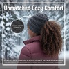 image:imageFunky Junque Ponytail Beanie for Women  Criss Cross High Pony Tail Womens Winter Hat Warm Cute Knit Ponyback Beanies1  Charcoal