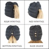 image:imageFunky Junque Ponytail Beanie for Women  Criss Cross High Pony Tail Womens Winter Hat Warm Cute Knit Ponyback Beanies1  Charcoal