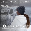image:imageFunky Junque Ponytail Beanie for Women  Criss Cross High Pony Tail Womens Winter Hat Warm Cute Knit Ponyback Beanies1  Charcoal