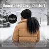 image:imageFunky Junque Ponytail Beanie for Women  Criss Cross High Pony Tail Womens Winter Hat Warm Cute Knit Ponyback Beanies2 Pack  Black  Heather Grey