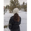 image:imageFunky Junque Ponytail Beanie for Women  Criss Cross High Pony Tail Womens Winter Hat Warm Cute Knit Ponyback BeaniesBeige