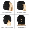 image:imageFunky Junque Ponytail Beanie for Women  Criss Cross High Pony Tail Womens Winter Hat Warm Cute Knit Ponyback BeaniesBlack