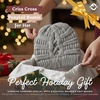 image:imageFunky Junque Ponytail Beanie for Women  Criss Cross High Pony Tail Womens Winter Hat Warm Cute Knit Ponyback BeaniesHeather Grey