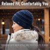 image:imageFunky Junque Ponytail Beanie for Women  Criss Cross High Pony Tail Womens Winter Hat Warm Cute Knit Ponyback BeaniesNavy