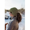 image:imageFunky Junque Ponytail Beanie for Women  Criss Cross High Pony Tail Womens Winter Hat Warm Cute Knit Ponyback BeaniesOlive
