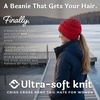 image:imageFunky Junque Ponytail Beanie for Women  Criss Cross High Pony Tail Womens Winter Hat Warm Cute Knit Ponyback BeaniesRed