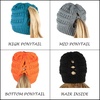 image:imageFunky Junque Ponytail Beanie for Women  Criss Cross High Pony Tail Womens Winter Hat Warm Cute Knit Ponyback BeaniesTeal