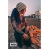 image:imageFunky Junque Ponytail Beanie for Women  Criss Cross High Pony Tail Womens Winter Hat Warm Cute Knit Ponyback BeaniesViolet