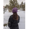 image:imageFunky Junque Ponytail Beanie for Women  Criss Cross High Pony Tail Womens Winter Hat Warm Cute Knit Ponyback BeaniesViolet
