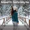 image:imageFunky Junque Ponytail Beanie for Women  Winter Hat Soft Stretch Cable Knit High Pony Tail Womens Running HatsA Confetti Oatmeal Design