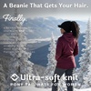 image:imageFunky Junque Ponytail Beanie for Women  Winter Hat Soft Stretch Cable Knit High Pony Tail Womens Running HatsBlack  Brim