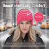 image:imageFunky Junque Ponytail Beanie for Women  Winter Hat Soft Stretch Cable Knit High Pony Tail Womens Running HatsCandy Pink