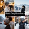 image:imageFunky Junque Ponytail Beanie for Women  Winter Hat Soft Stretch Cable Knit High Pony Tail Womens Running HatsHeather Grey