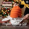 image:imageFunky Junque Ponytail Beanie for Women  Winter Hat Soft Stretch Cable Knit High Pony Tail Womens Running HatsNeon Orange