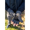 image:imageFunky Junque Premium FleeceLined Convertible Mittens  Warm Winter Knit Gloves  Value Packs Solid Colors Mixed Colors2 Pack Charcoal  Grey Mix