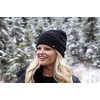 image:imageFunky Junque Satin Lined Beanie  Womens Slouchy Cable Knit Winter Hat Silky Interior Skull Cap Oversized Warm BeaniesBlack