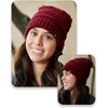 image:imageFunky Junque Satin Lined Beanie  Womens Slouchy Cable Knit Winter Hat Silky Interior Skull Cap Oversized Warm BeaniesBurgundy