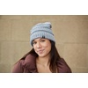 image:imageFunky Junque Satin Lined Beanie  Womens Slouchy Cable Knit Winter Hat Silky Interior Skull Cap Oversized Warm BeaniesLight Grey