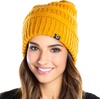 image:imageFunky Junque Satin Lined Beanie  Womens Slouchy Cable Knit Winter Hat Silky Interior Skull Cap Oversized Warm BeaniesMustard