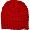 image:imageFunky Junque Satin Lined Beanie  Womens Slouchy Cable Knit Winter Hat Silky Interior Skull Cap Oversized Warm BeaniesRed