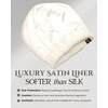 image:imageFunky Junque Satin Lined Beanie  Womens Slouchy Cable Knit Winter Hat Silky Interior Skull Cap Oversized Warm BeaniesWhite