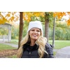 image:imageFunky Junque Satin Lined Beanie  Womens Slouchy Cable Knit Winter Hat Silky Interior Skull Cap Oversized Warm BeaniesWhite