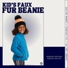 image:imageFunky Junque Shiny Puffer Knit Toddler Winter Hat Beanie with Faux Fur PomPom Fleece Lined Ages 25BlackOrange