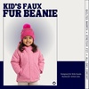 image:imageFunky Junque Shiny Puffer Knit Toddler Winter Hat Beanie with Faux Fur PomPom Fleece Lined Ages 25Candy Pink