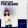 image:imageFunky Junque Shiny Puffer Knit Toddler Winter Hat Beanie with Faux Fur PomPom Fleece Lined Ages 25Purple