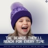 image:imageFunky Junque Shiny Puffer Knit Toddler Winter Hat Beanie with Faux Fur PomPom Fleece Lined Ages 25Purple