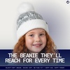 image:imageFunky Junque Shiny Puffer Knit Toddler Winter Hat Beanie with Faux Fur PomPom Fleece Lined Ages 25WhiteSilver