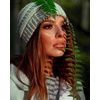 image:imageFunky Junque Skull Cap Beanie for Women  Womens Winter Hat Knit Slouch Style Warm Soft Unisex Cold Weather Mens Beanies2 Pack  Black  Beige