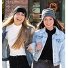 image:imageFunky Junque Skull Cap Beanie for Women  Womens Winter Hat Knit Slouch Style Warm Soft Unisex Cold Weather Mens Beanies2 Pack  Ivory  Indi Pink