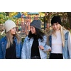 image:imageFunky Junque Skull Cap Beanie for Women  Womens Winter Hat Knit Slouch Style Warm Soft Unisex Cold Weather Mens Beanies2 Pack  Teal  Rainbow 11