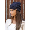 image:imageFunky Junque Skull Cap Beanie for Women  Womens Winter Hat Knit Slouch Style Warm Soft Unisex Cold Weather Mens Beanies3 Pack  Black  Navy  Dk Melange Grey