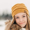 image:imageFunky Junque Skull Cap Beanie for Women  Womens Winter Hat Knit Slouch Style Warm Soft Unisex Cold Weather Mens Beanies3 Pack  Ivory  Navy  Mustard