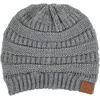 image:imageFunky Junque Skull Cap Beanie for Women  Womens Winter Hat Knit Slouch Style Warm Soft Unisex Cold Weather Mens BeaniesHeather Grey